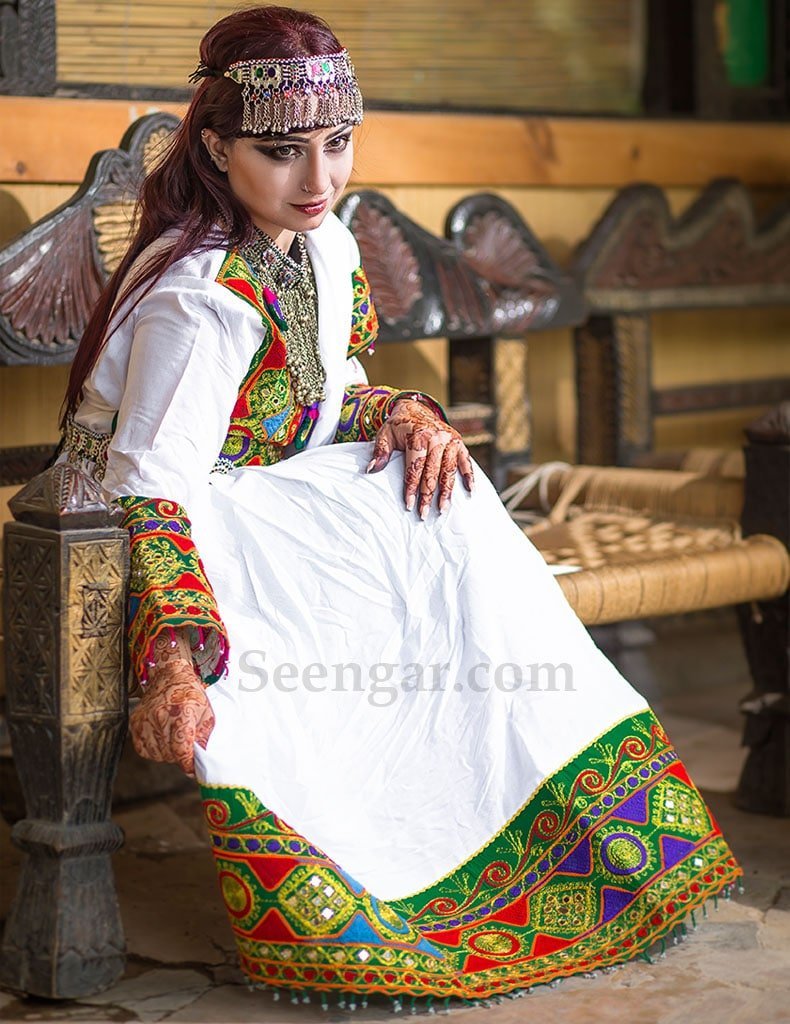 White Afghan Dress - Image 2