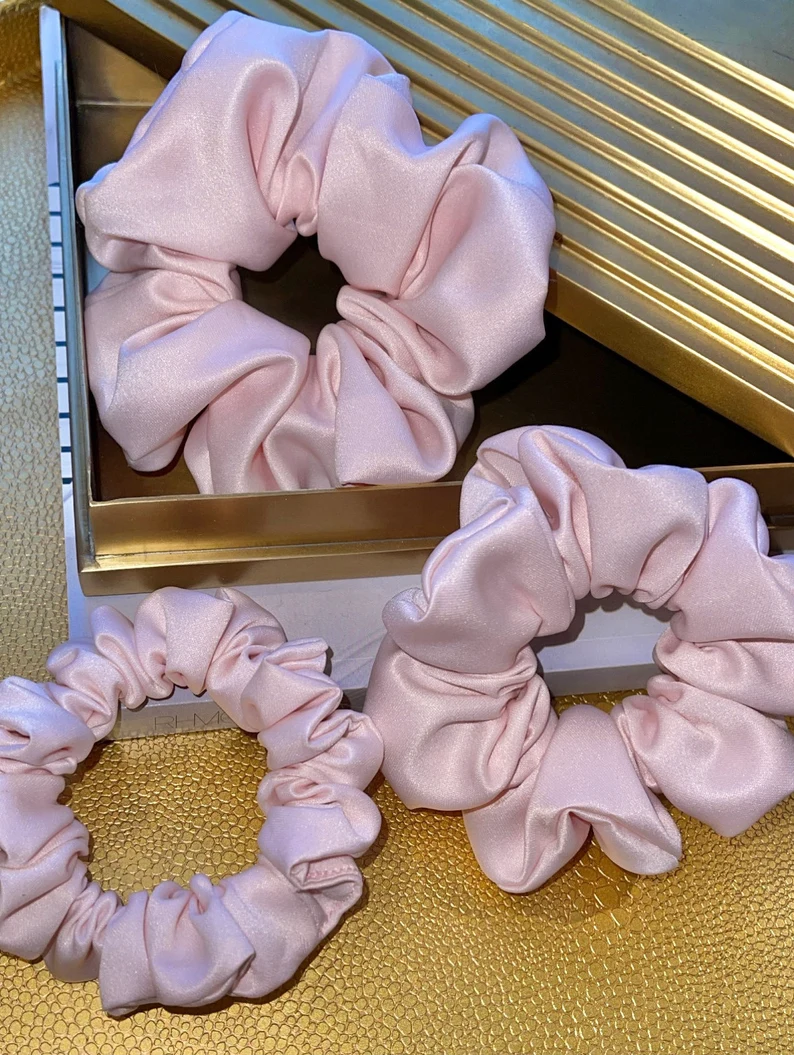 Pack of 3 Pink Party Favors Scrunchies